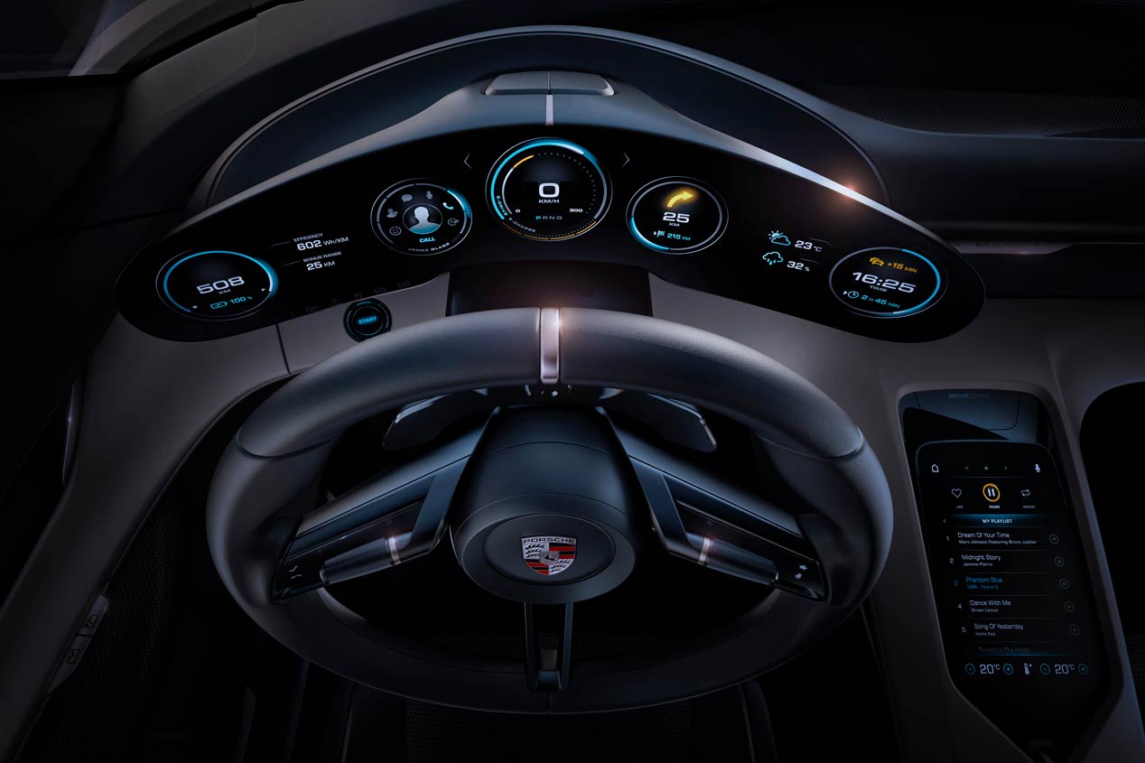 Porsche Mission E, súper misil eléctrico de 600 CV