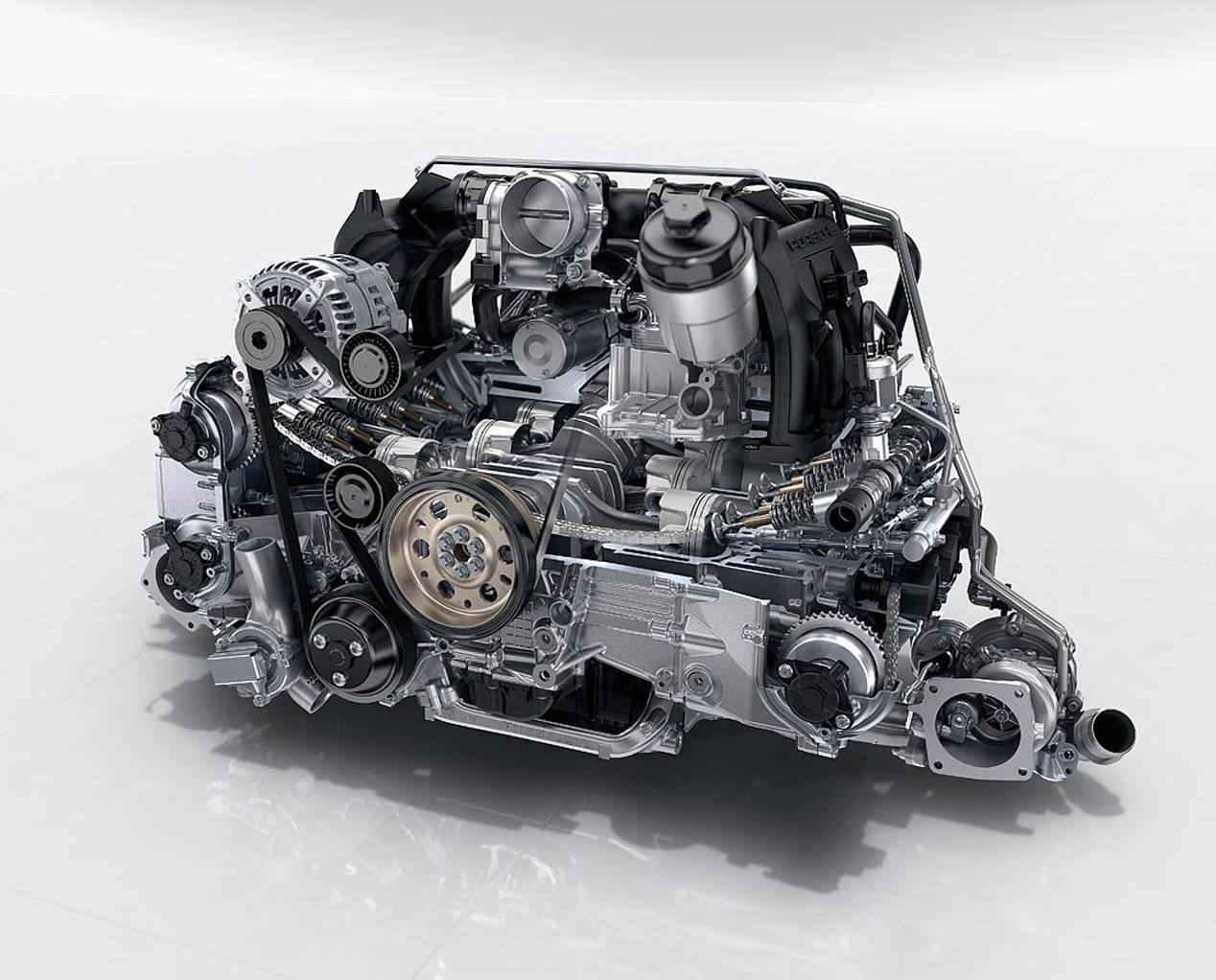 Así son los motores turbo de los nuevos Porsche 911 Carrera y Carrera S