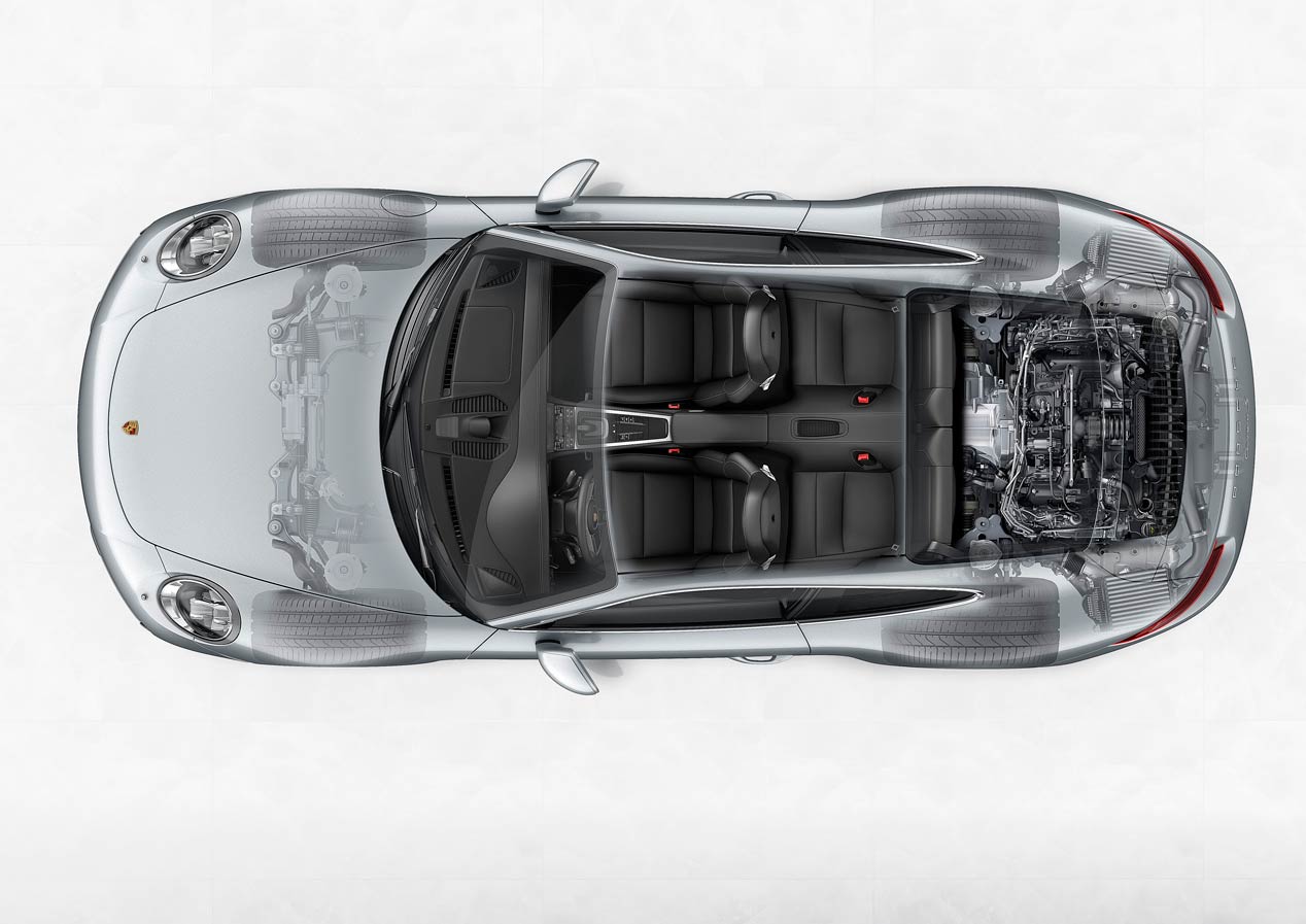 Así son los motores turbo de los nuevos Porsche 911 Carrera y Carrera S