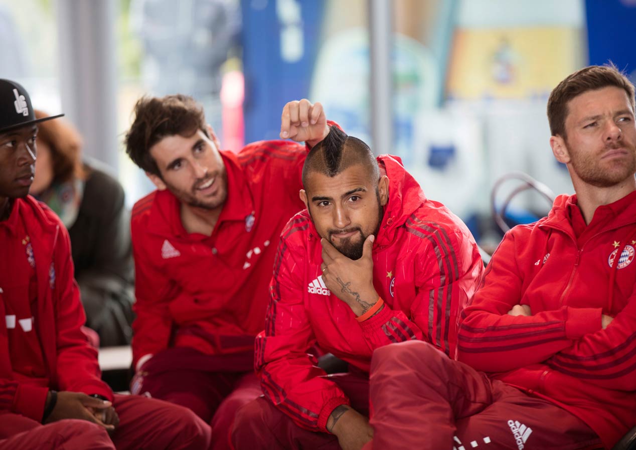 Los nuevos coches Audi para los jugadores del Bayern Münich