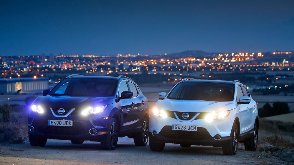 Faros led contra faros halógenos en el Nissan Qashqai