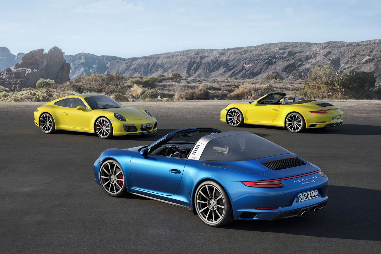 Porsche 911 Carrera 4 y 911 Targa 4 2016, las mejores fotos