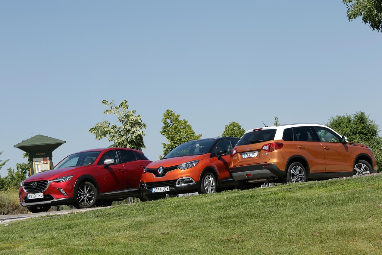 Mazda CX-3 contra a Renault Captur y Suzuki Vitara