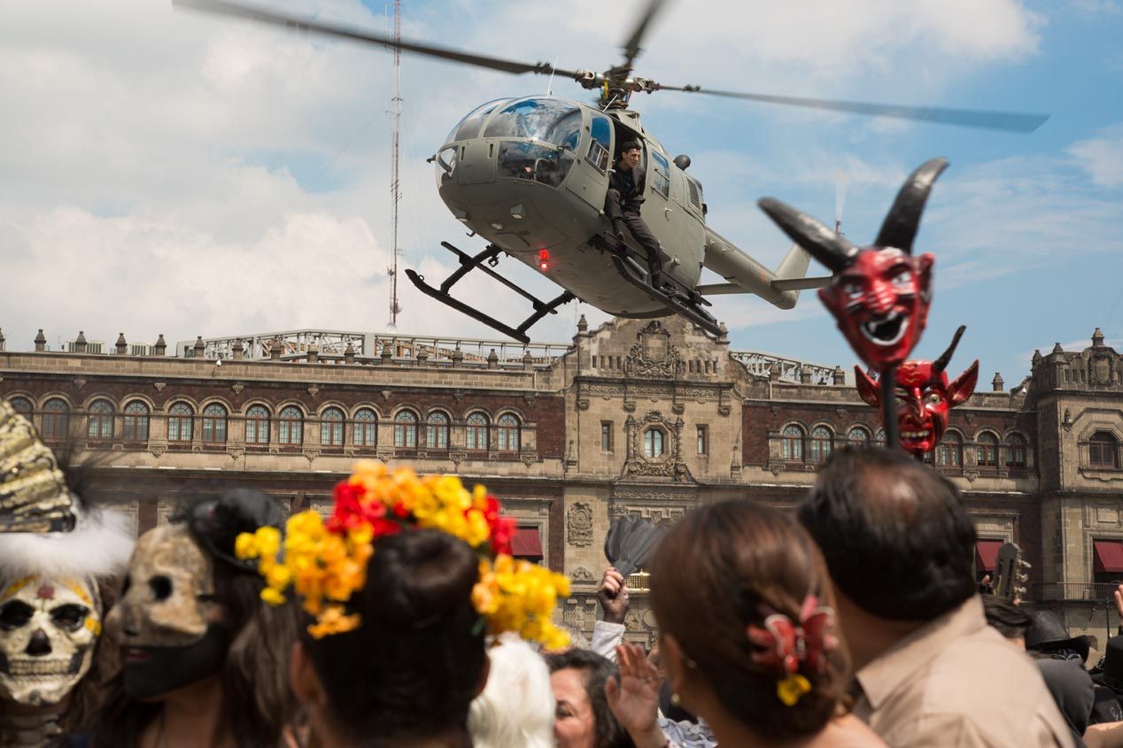 Escenas de acción de Spectre, la última película de James Bond