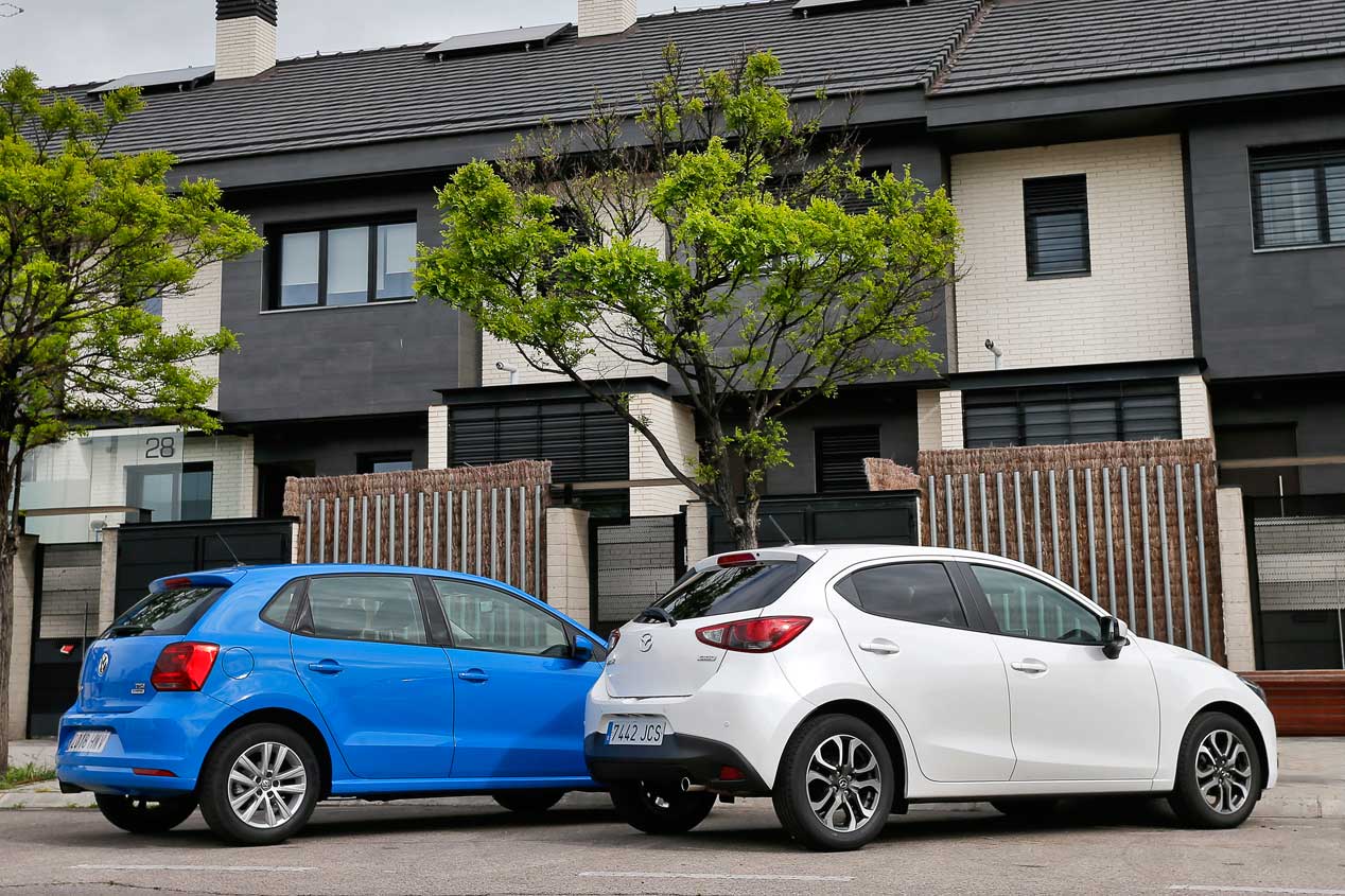 El Mazda 2 1.5 Skyactiv-G 90 se enfrenta al Volkswagen Polo 1.2 TSI 90