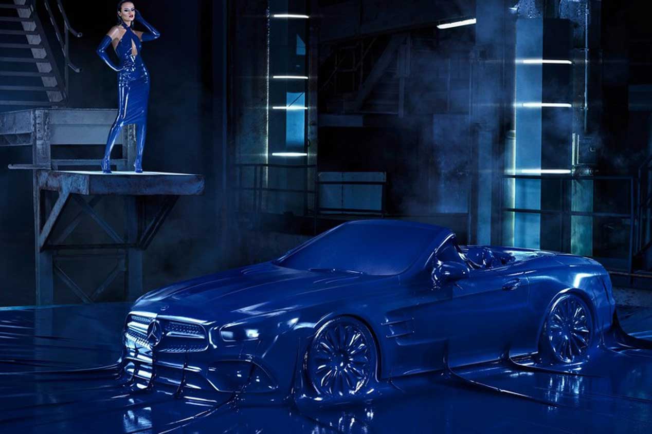 El Mercedes SL 2016 se viste de latex