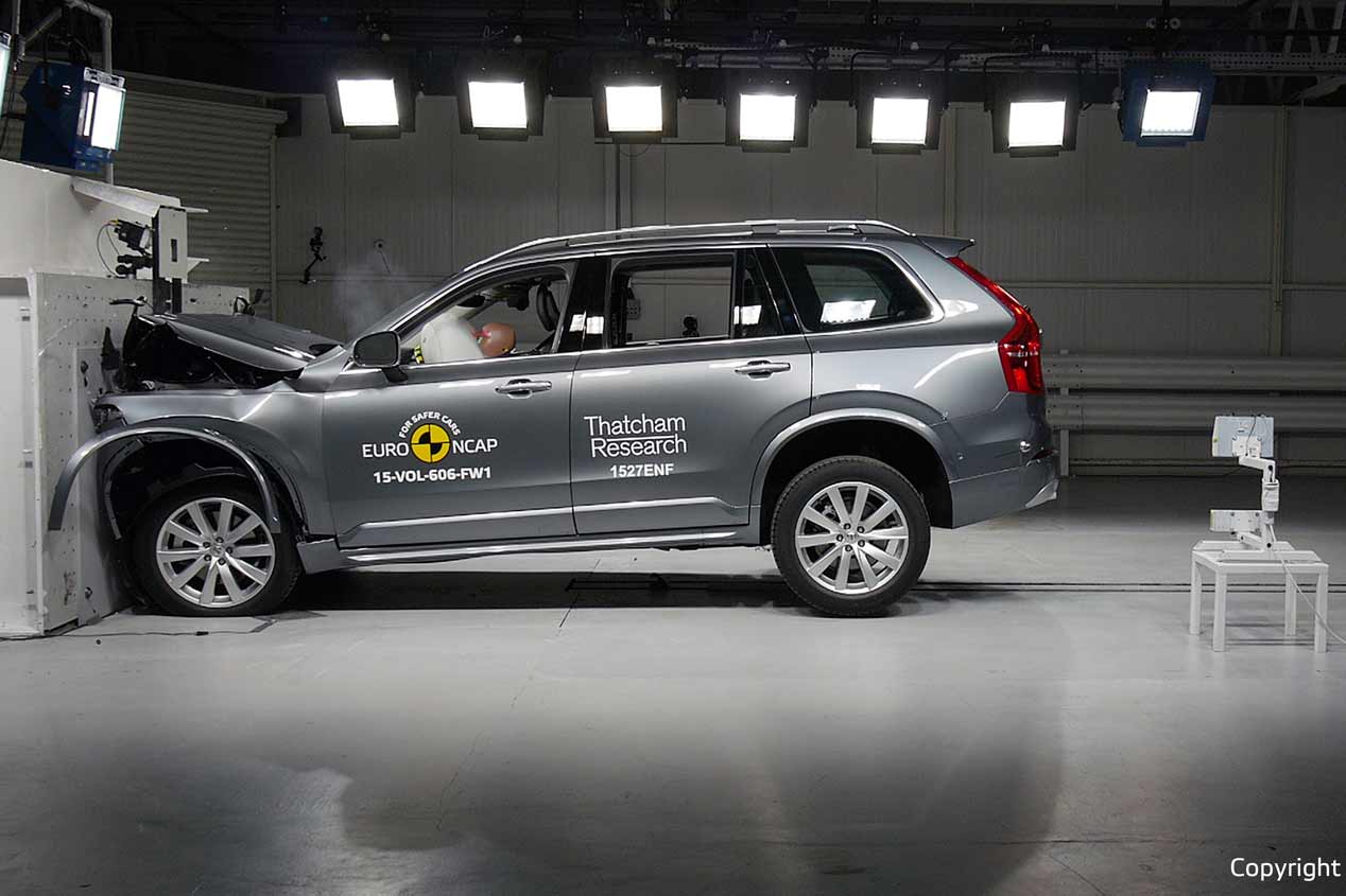 EuroNCAP elige los coches más seguros por categorías en 2015