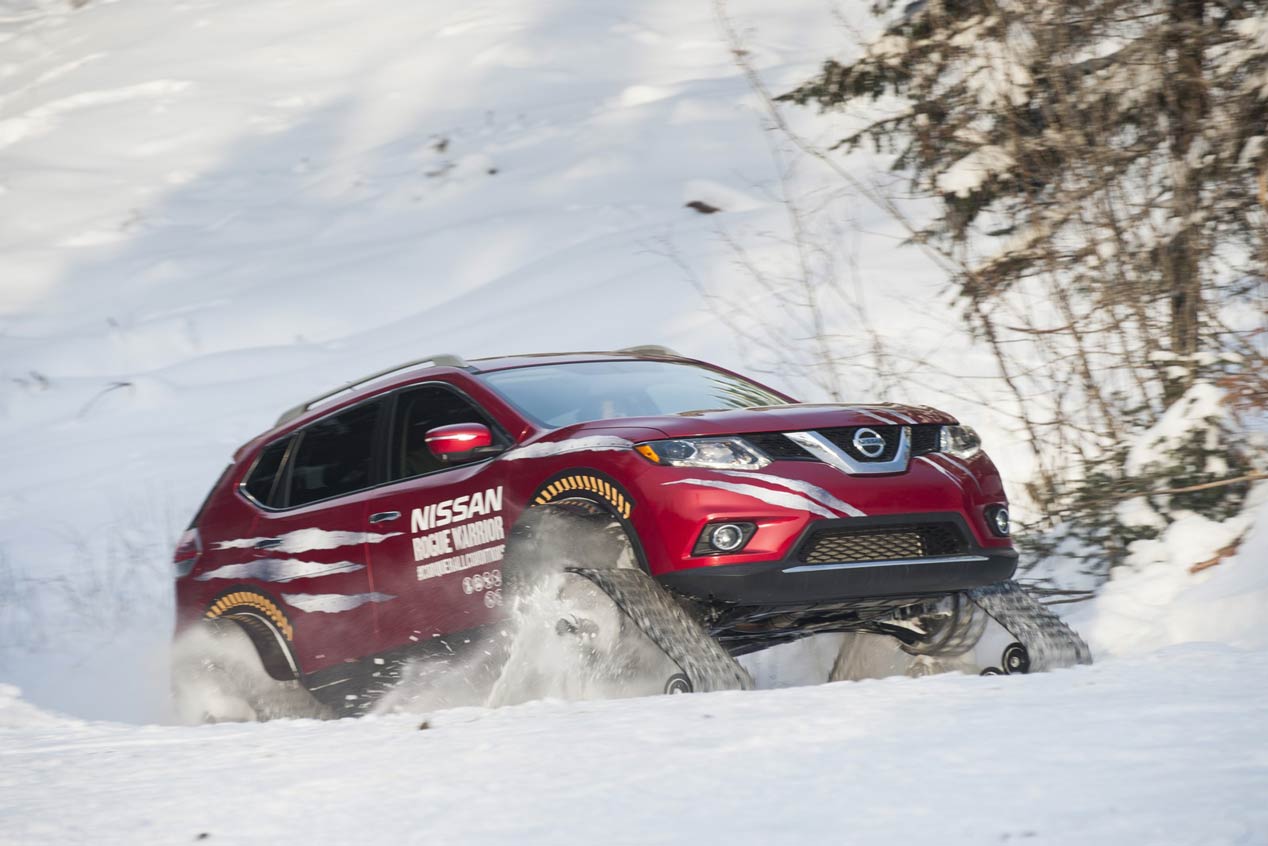 Nissan Rogue Warrior Concept, tracción a las cuatro orugas