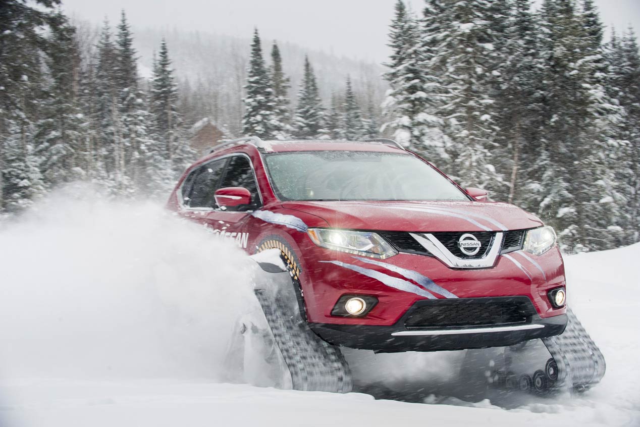 Nissan Rogue Warrior Concept, tracción a las cuatro orugas