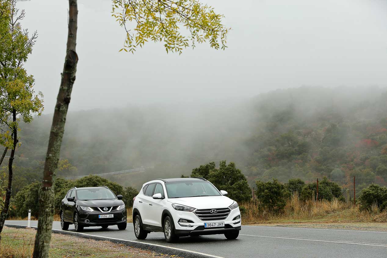 Hyundai Tucson 1.7 CRDi vs Nissan Qashqai 1.6 dCi, dos SUV líderes