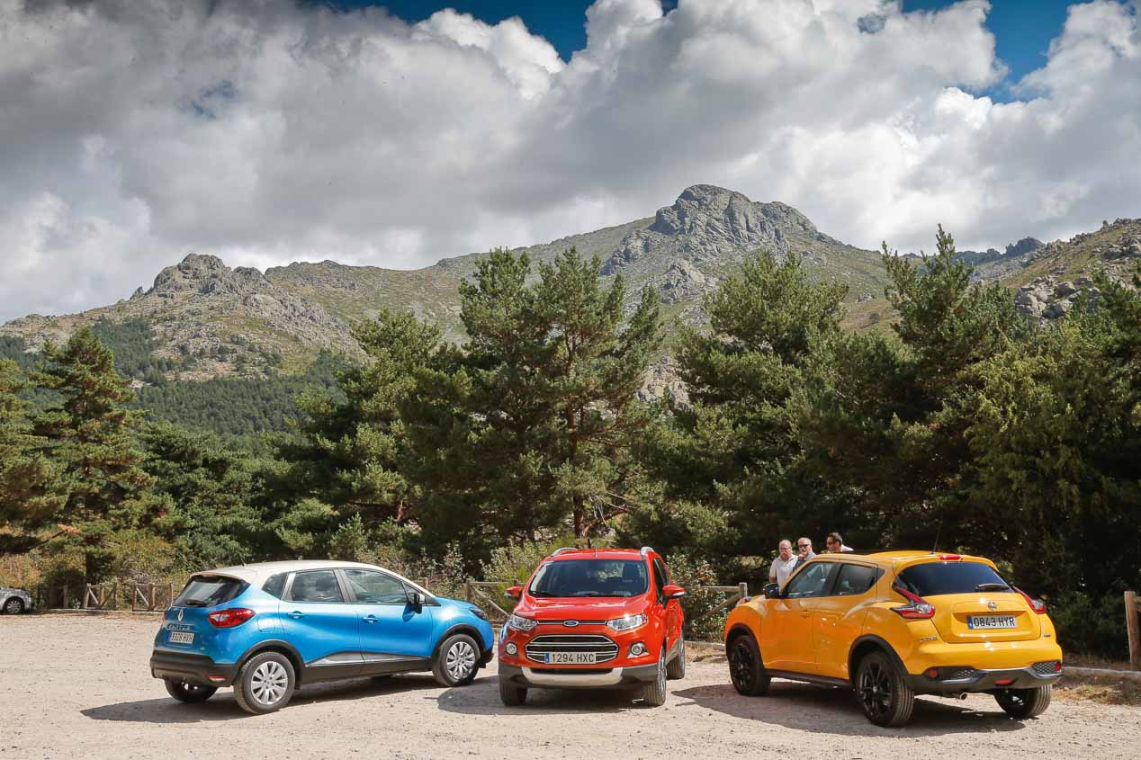 Ford EcoSport 1.5 TDCi, Nissan Juke 1.5 dCi y Renault Captur 1.5 dCi, en imágenes
