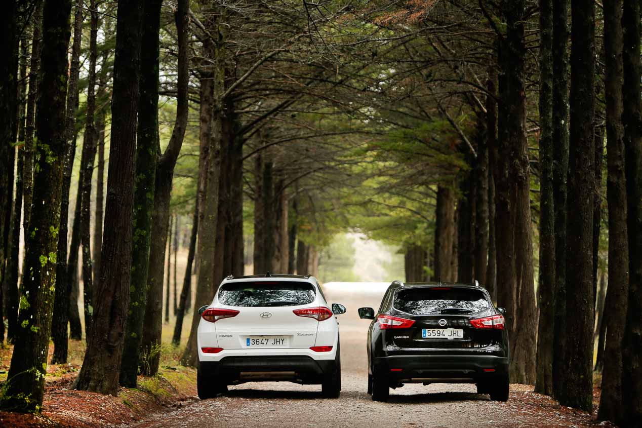 Hyundai Tucson 1.7 CRDi vs Nissan Qashqai 1.6 dCi, dos SUV líderes