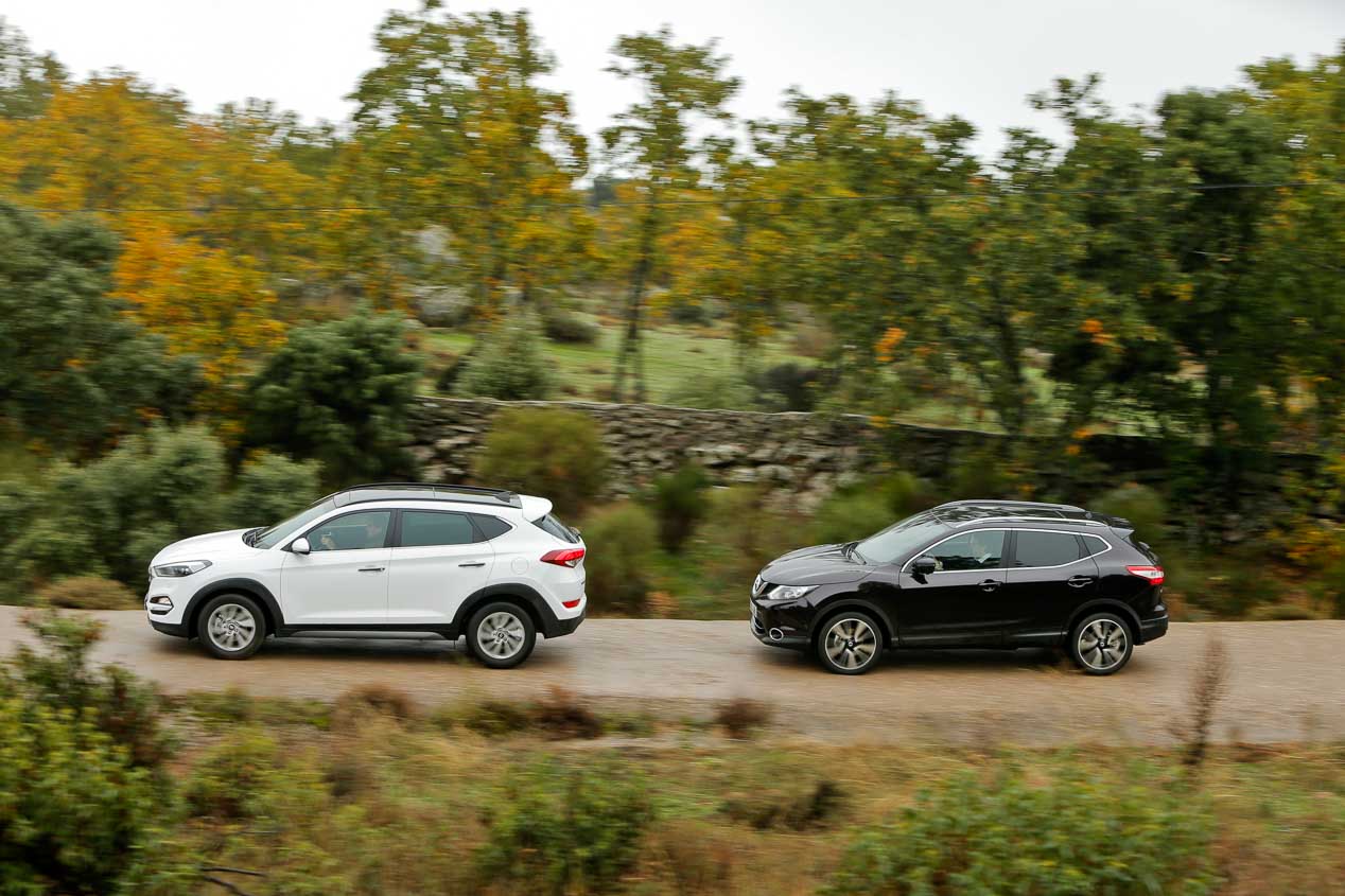 Hyundai Tucson 1.7 CRDi vs Nissan Qashqai 1.6 dCi, dos SUV líderes