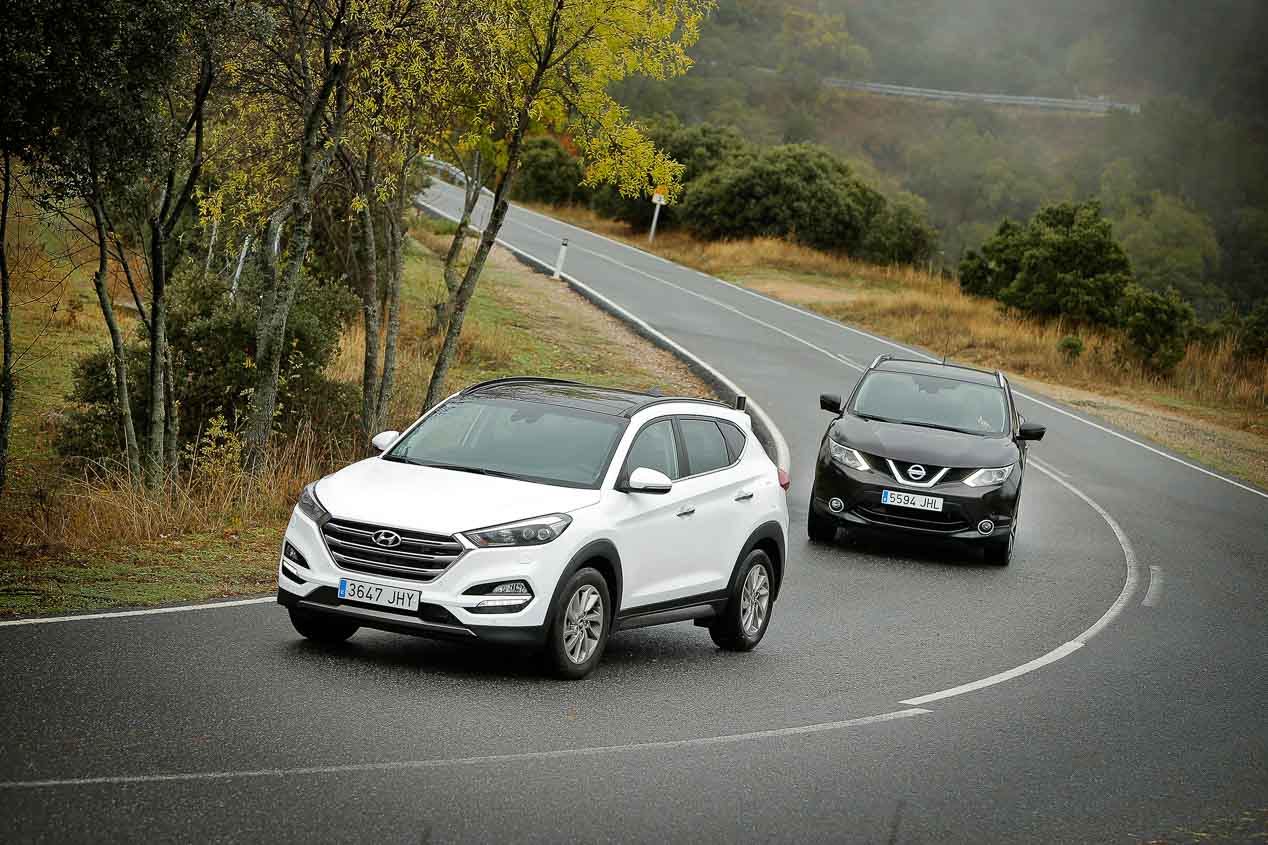 Hyundai Tucson 1.7 CRDi vs Nissan Qashqai 1.6 dCi, dos SUV líderes