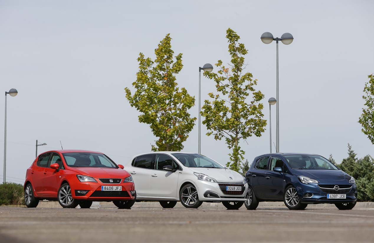 Comparativa: Opel Corsa 1.0 Turbo, Peugeot 1.2 PureTech y Seat Ibiza 1.0 Eco TSI