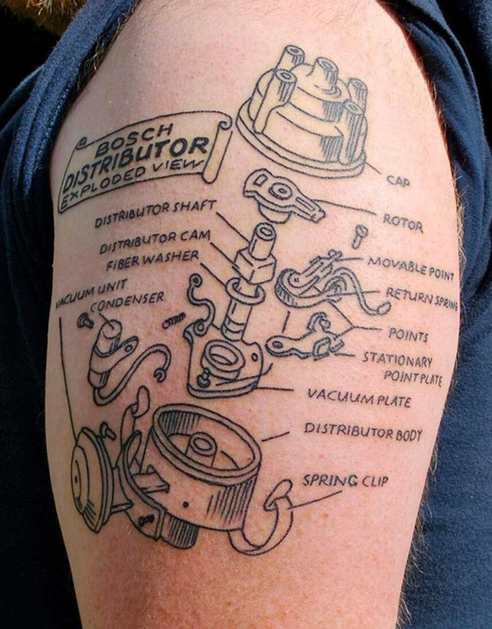 Los mejores tatuajes de coches: arte y decoración