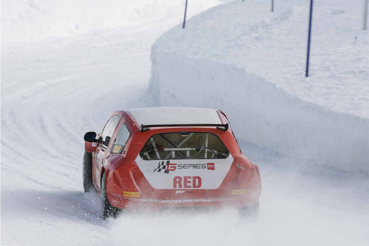 GSeries Prototype, prueba sobre hielo
