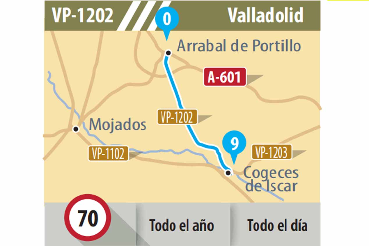 16 tramos de carreteras para ciclistas