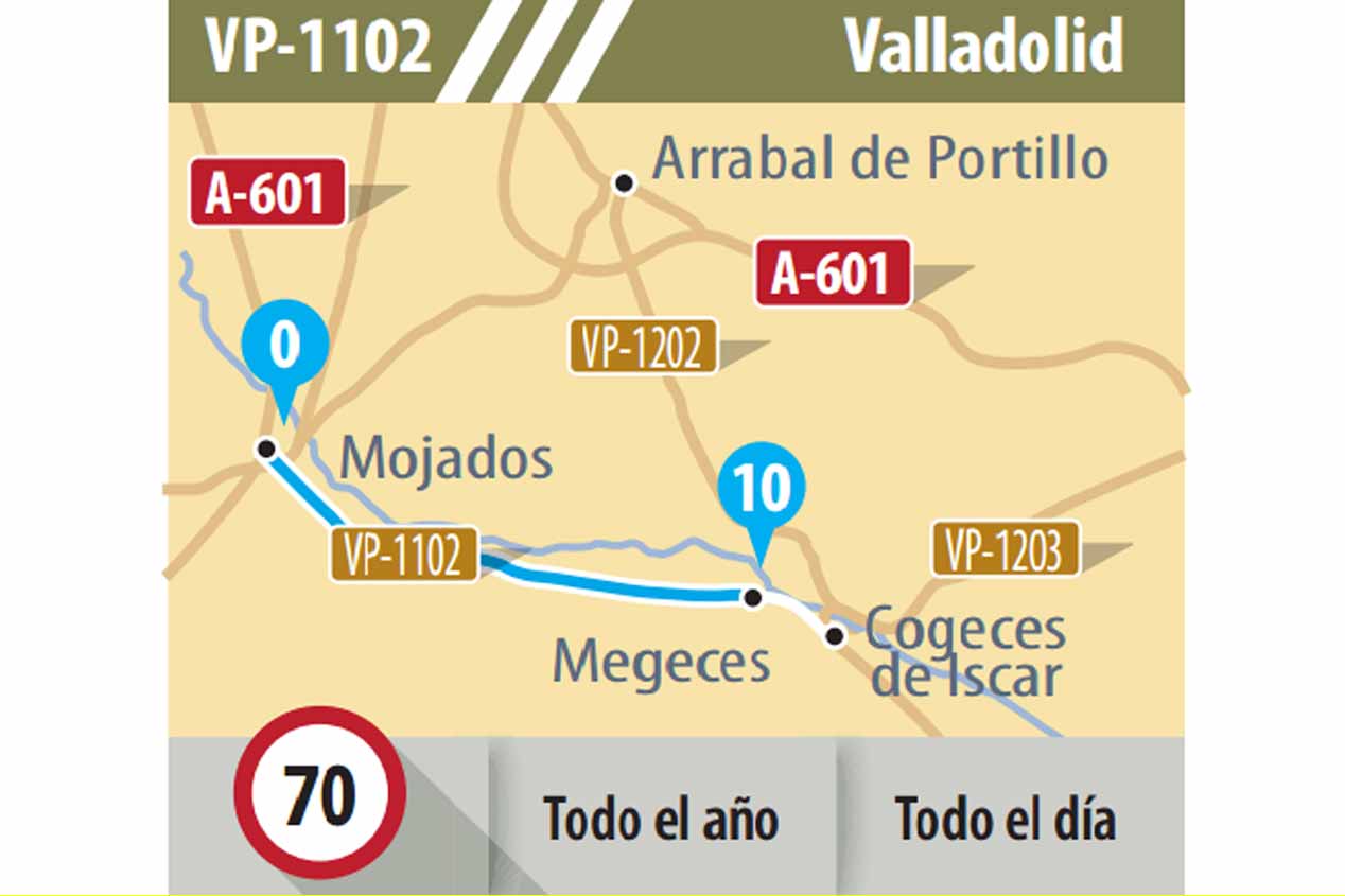 16 tramos de carreteras para ciclistas