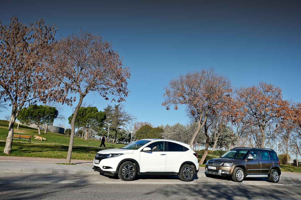 Honda HR-V 1.6 i-DTEC & Skoda Yeti 2.0 TDI 4x4: grandes SUV urbanos