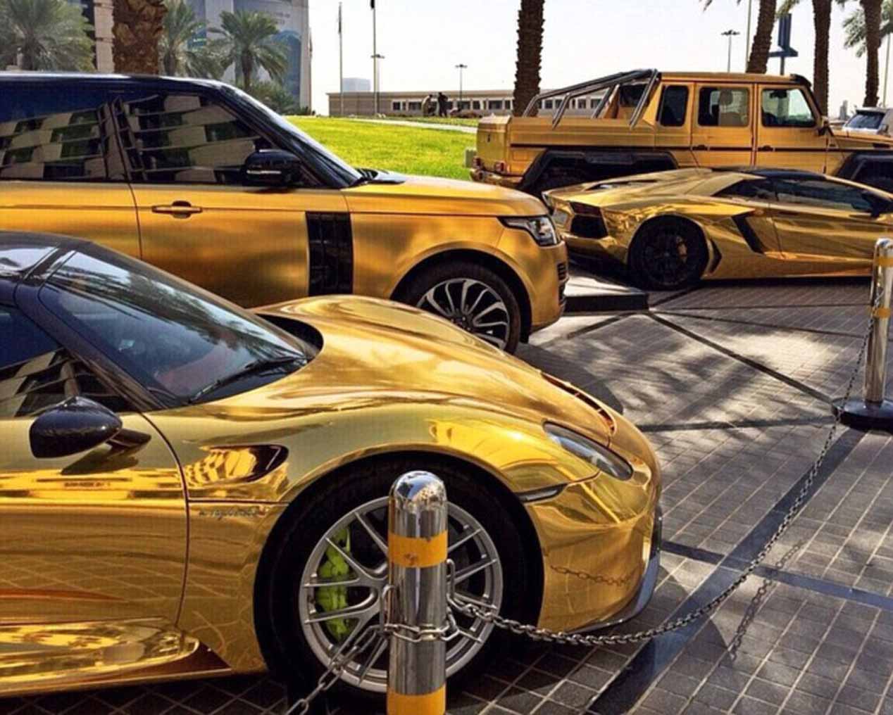 Los coches de oro del multimillonario Turki bin Abdullah