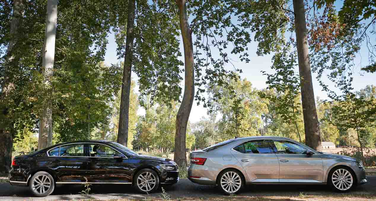 Skoda Superb y Volkswagen Passat 2.0 TDI 150, consanguinidad