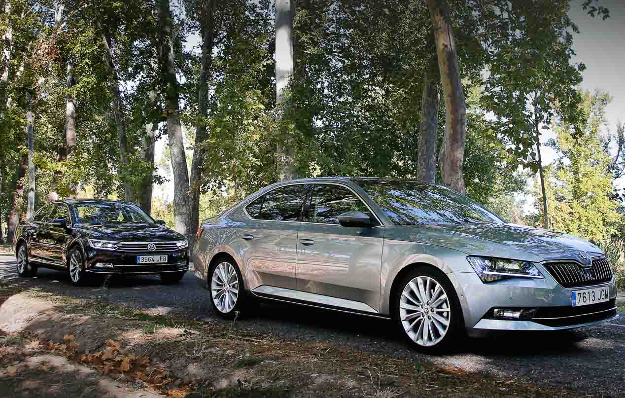 Skoda Superb y Volkswagen Passat 2.0 TDI 150, consanguinidad