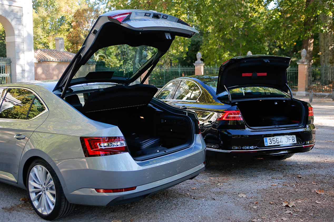 Skoda Superb y Volkswagen Passat 2.0 TDI 150, consanguinidad