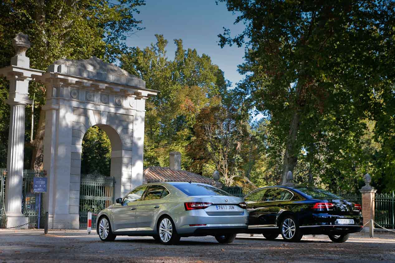 Skoda Superb y Volkswagen Passat 2.0 TDI 150, consanguinidad