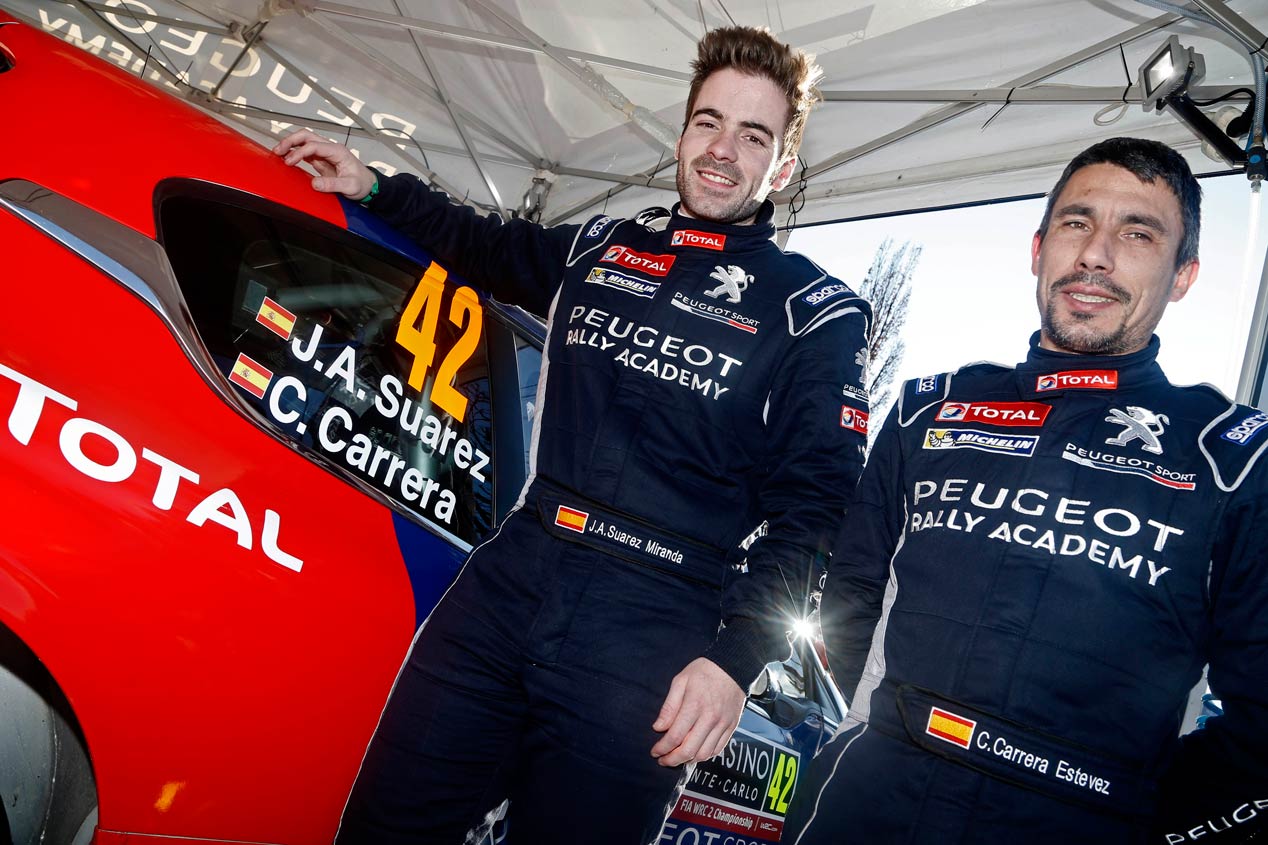 ‘Cohete’ Suárez, piloto oficial de Peugeot en el WRC2