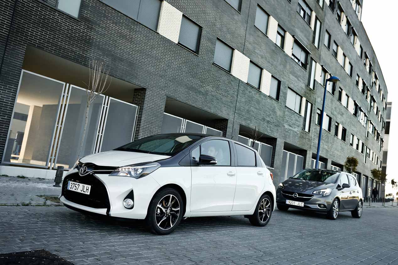 Prueba del Opel Corsa 1.0 Turbo y Toyota Yaris 100