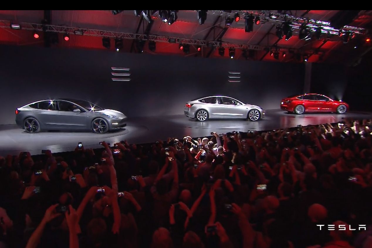 Los fans del Tesla Model 3 crean un configurador de compra