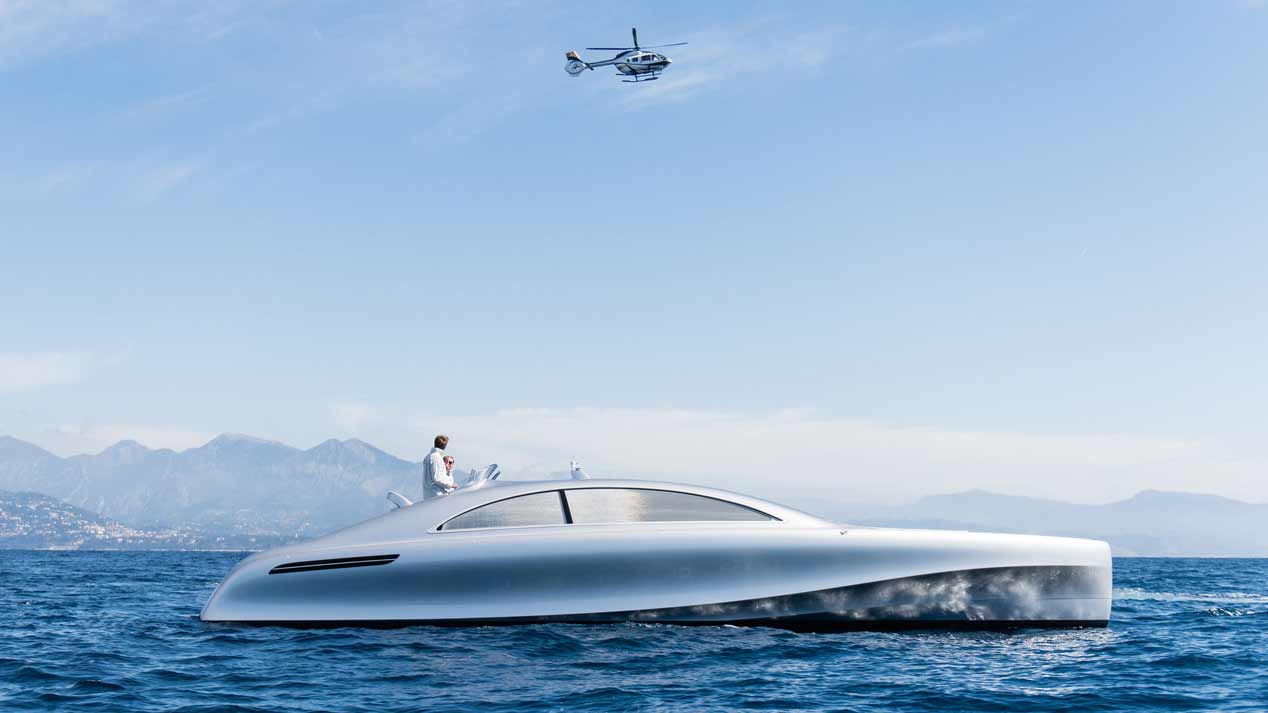 Los transporte de lujo de Mercedes por tierra, mar y aire