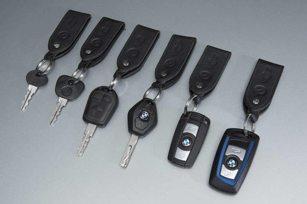 El diseño de las llaves de los coches a lo largo de la historia