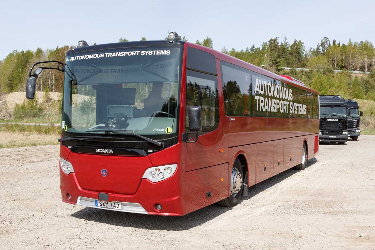 Los vehículos autónomos de Scania, en imágenes