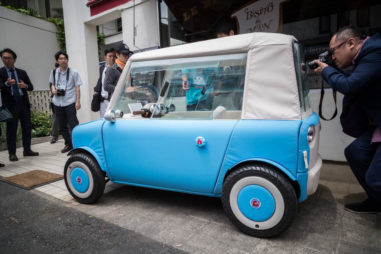 Rimono, un pequeño coche eléctrico japonés hecho de tela