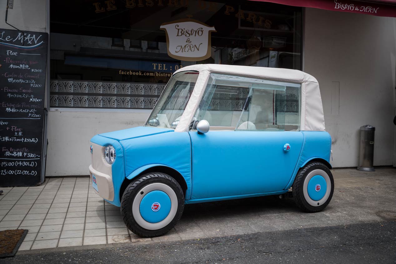 Rimono, un pequeño coche eléctrico japonés hecho de tela