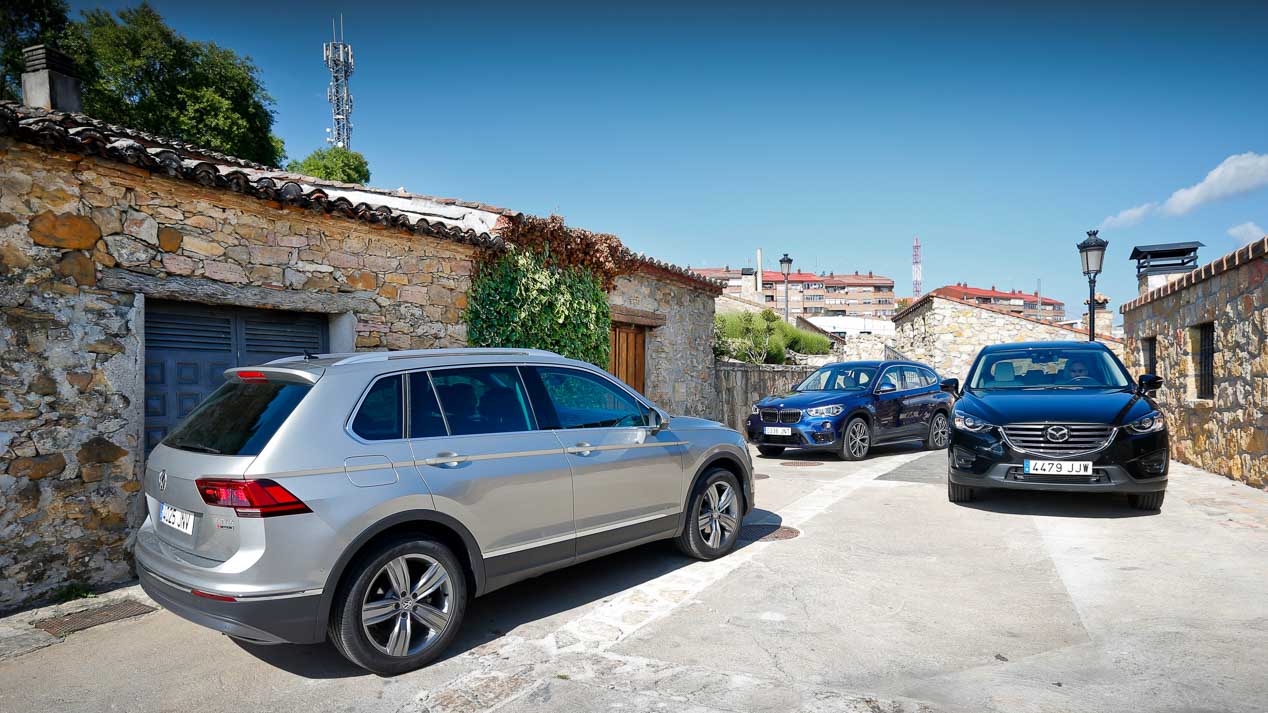 Comparativa: BMW X1, Mazda CX-5 y Volkswagen Tiguan