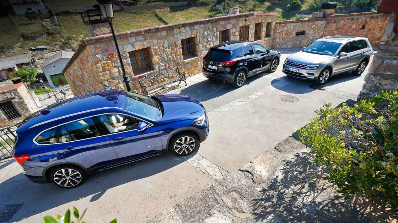 Comparativa: BMW X1, Mazda CX-5 y Volkswagen Tiguan