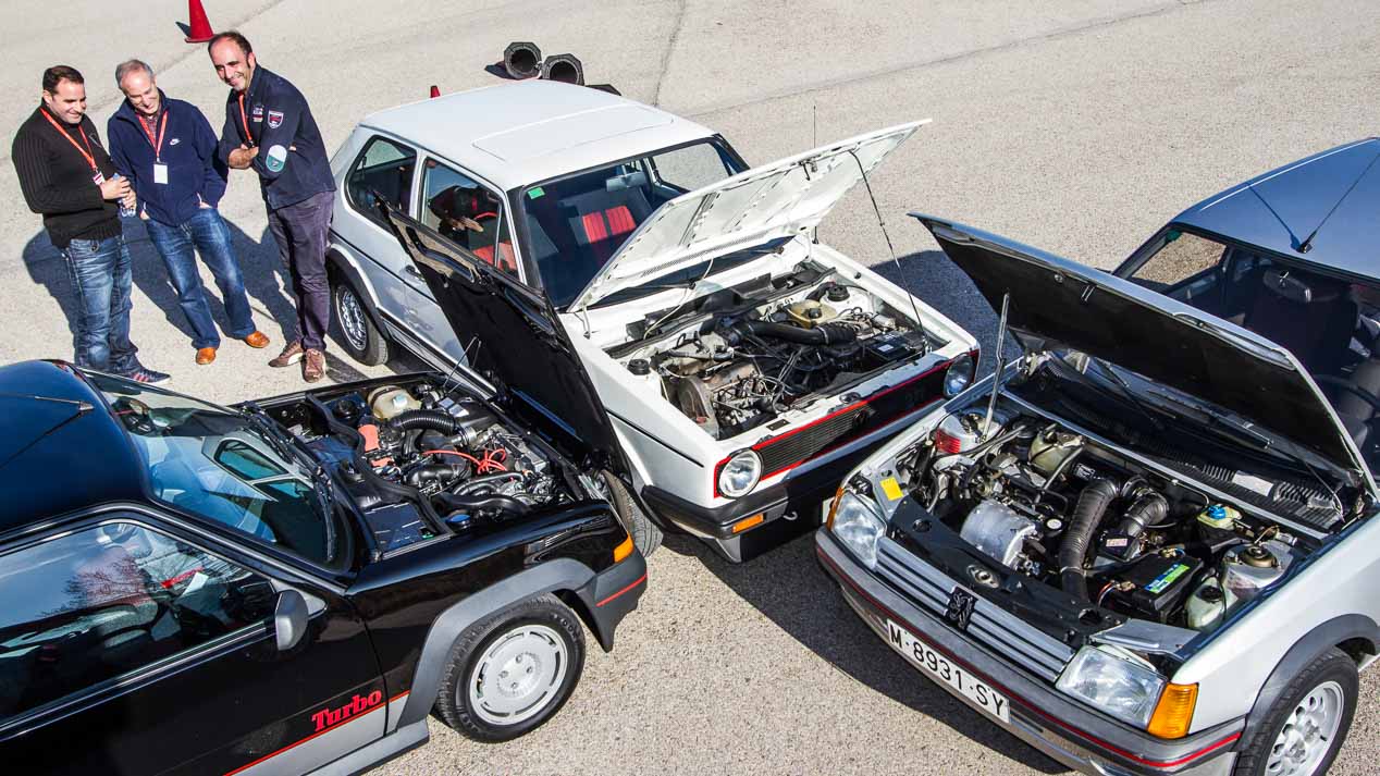 VW Golf GTI Mk1, Renault 5 Superturbo y Peugeot 205 GTI