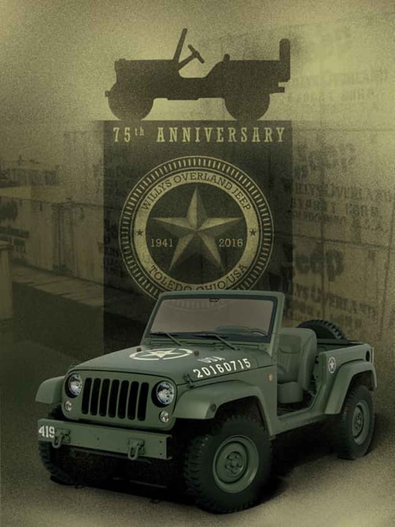 Jeep celebra su 75 cumpleaños con el Wrangler 75th Salute