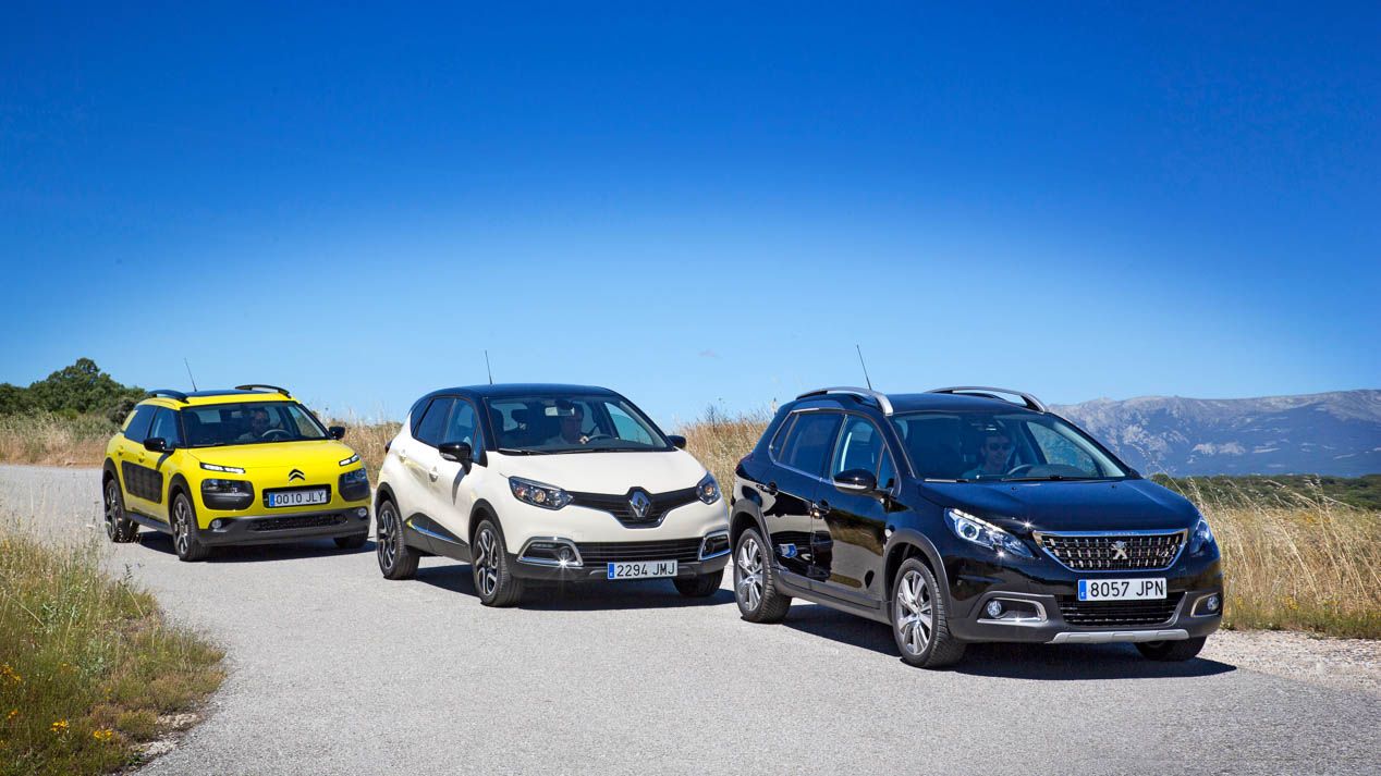 Comparativa SUV: Citroën C4 Cactus, Renault Captur y Peugeot 2008
