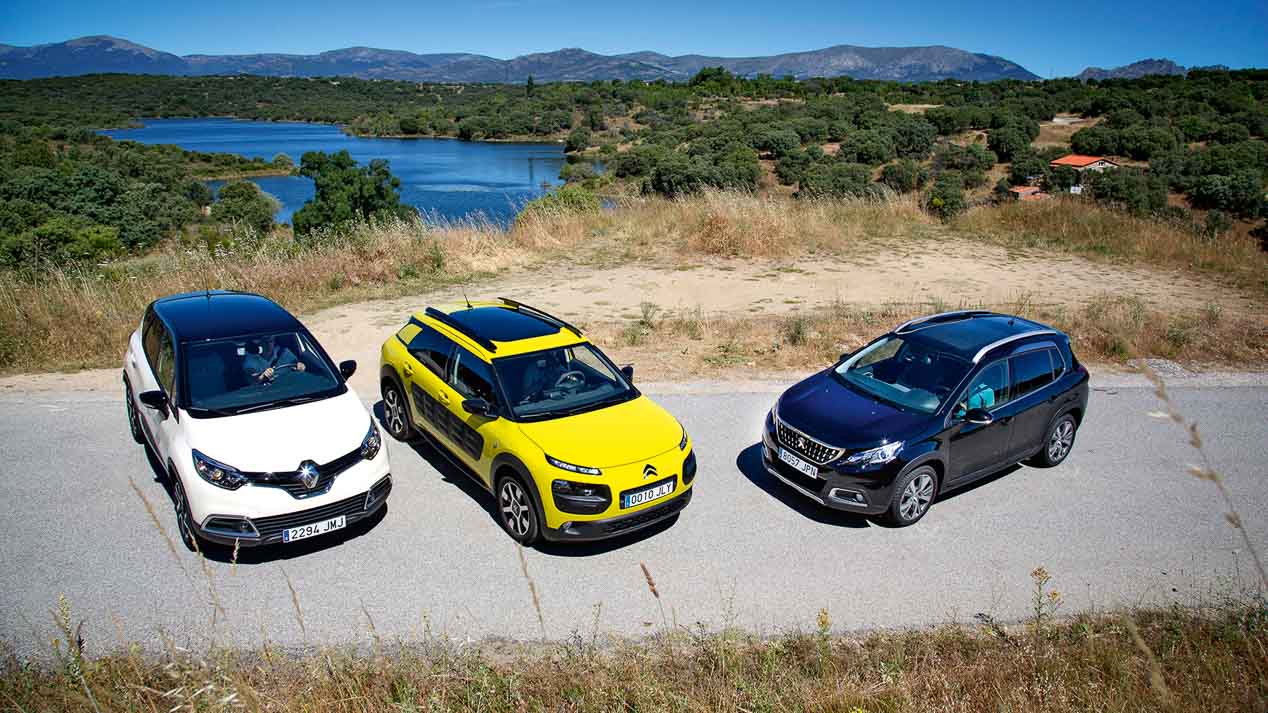 Comparativa SUV: Citroën C4 Cactus, Renault Captur y Peugeot 2008