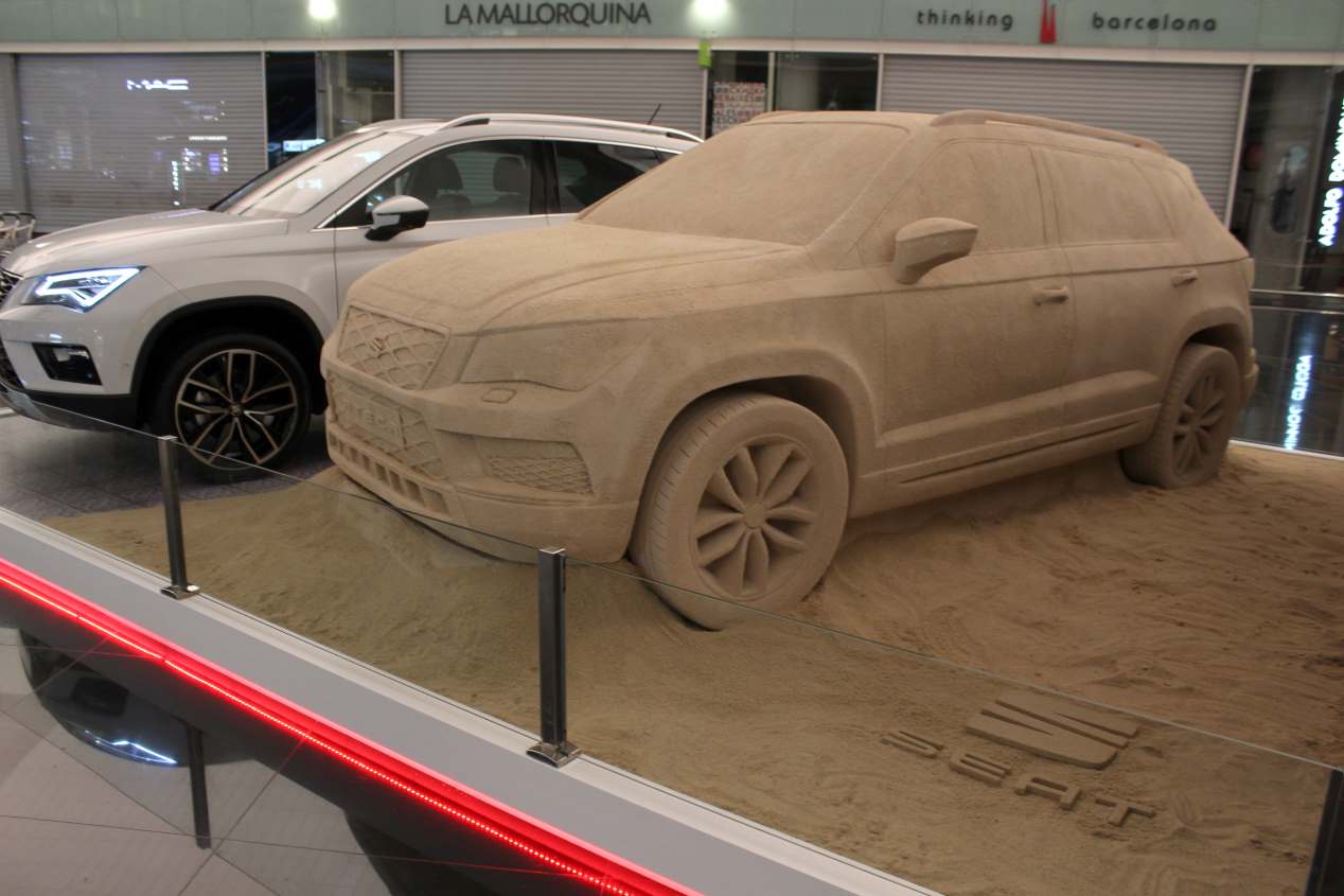 Así es el Seat Ateca... ¡de arena!