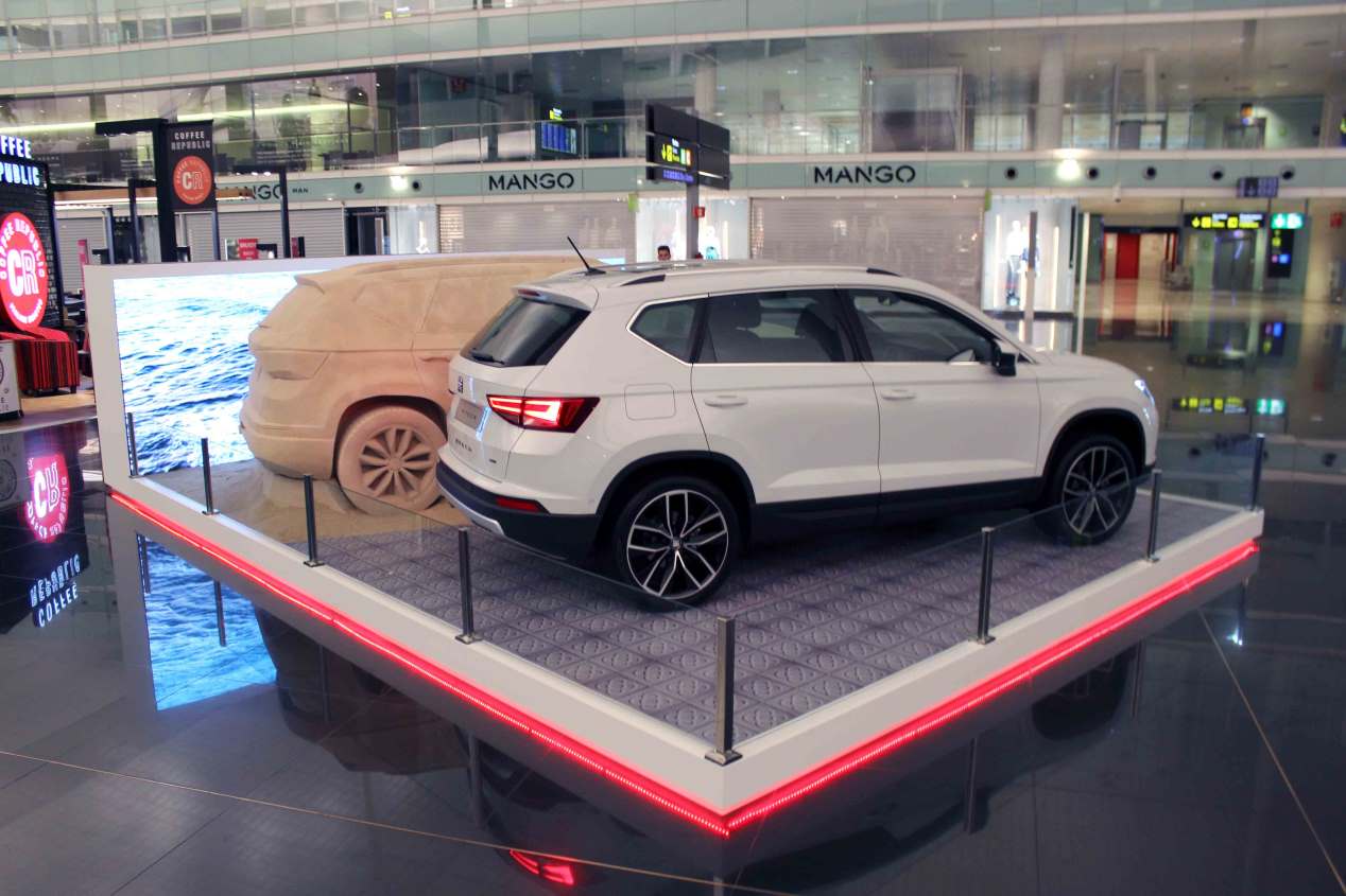 Así es el Seat Ateca... ¡de arena!