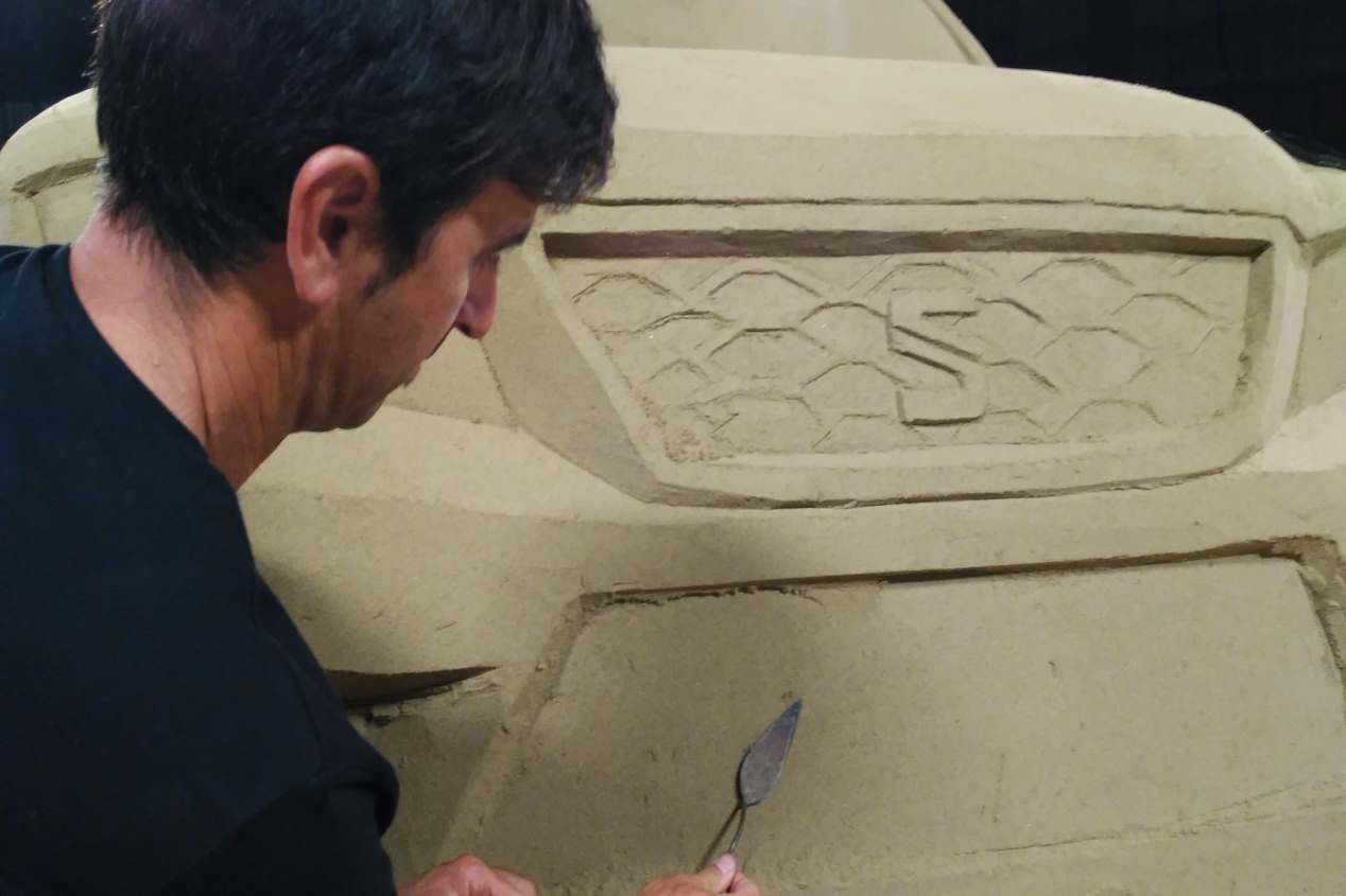 Así es el Seat Ateca... ¡de arena!
