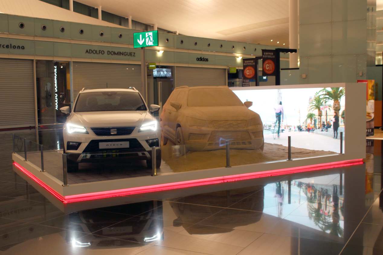 Así es el Seat Ateca... ¡de arena!