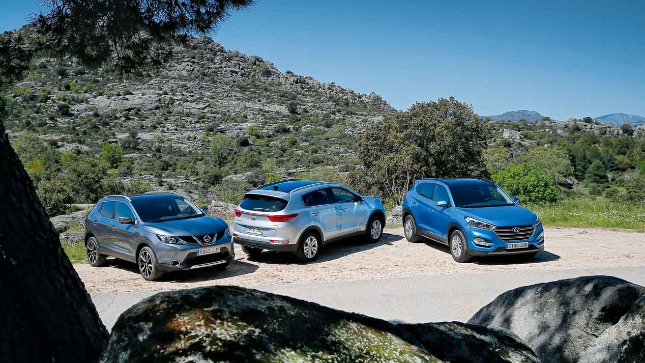 Comparativa: Hyundai Tucson 1.7 CRDi, Kia Sportage 1.7 CRDi y Nissan Qashqai 1.5 dCi