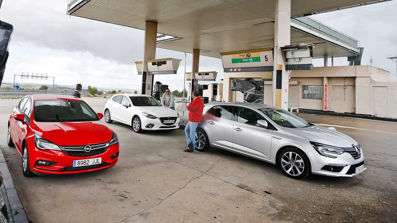 Comparativa Diesel: Renault Mégane, Mazda 3 y Opel Astra