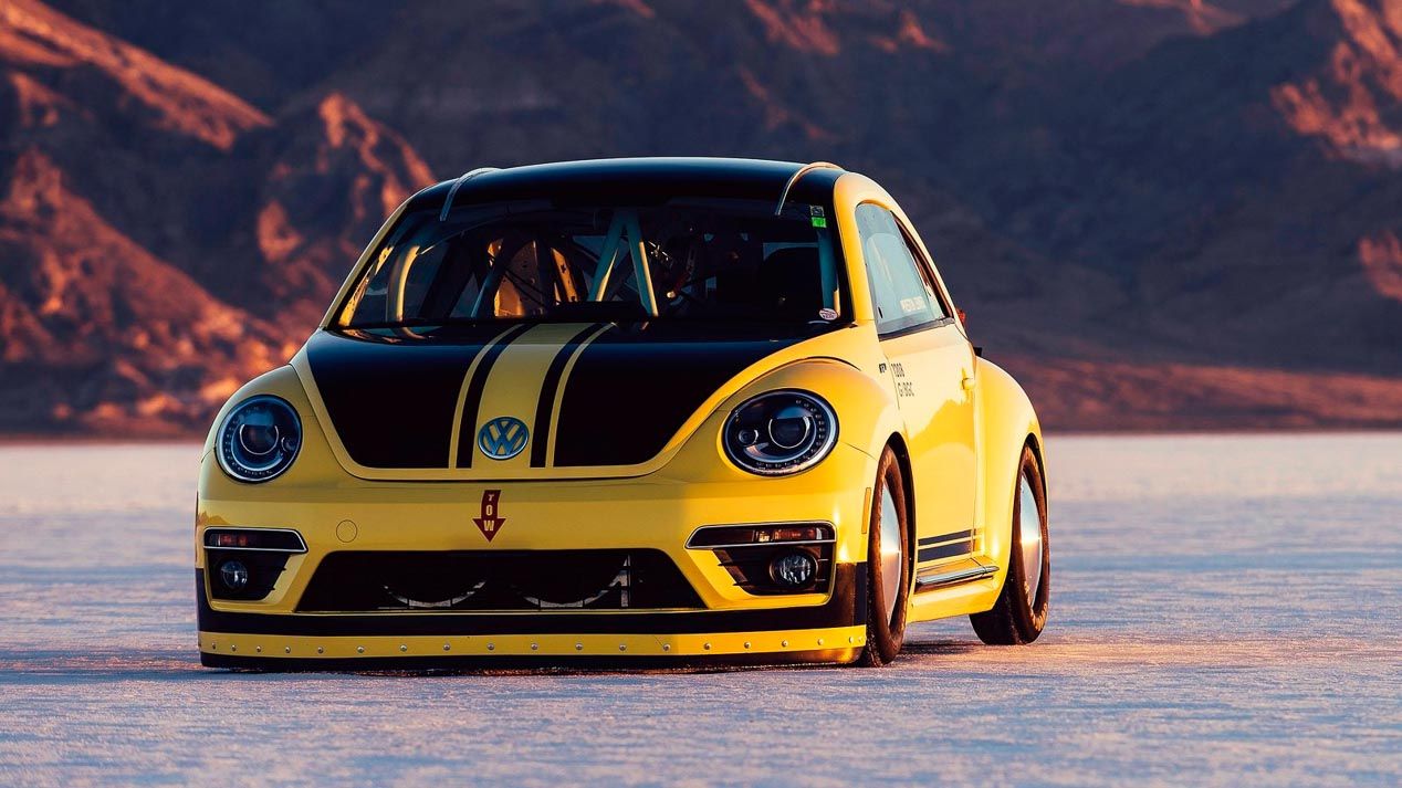 Un Volkswagen Beetle a más de 330 km/h